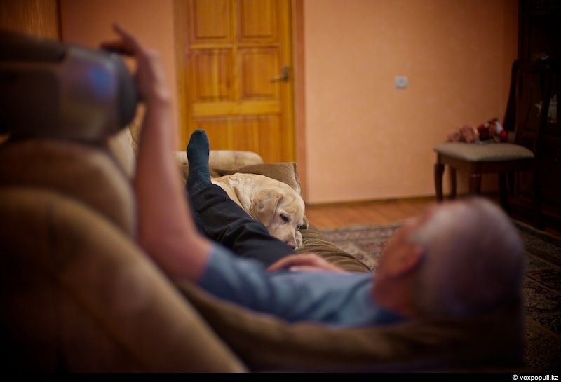 Незрячий мужчина из Талдыкоргана и его собака-поводырь Лари — история доверия, дружбы и света, который помогает идти вперёд даже в темноте, незрячие, собака-поводырь, Талдыкорган, жизнь, инвалиды, помощь, социализация, проект, Карлыгаш Нуржан, Shanger.kz