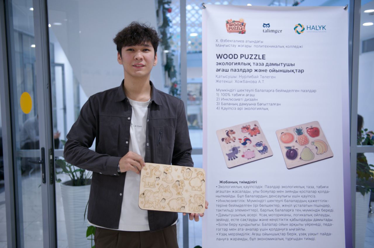Talpyn.Halyk 2025, студенты Мангистау представляют бизнес-проекты на конкурсе программы «Тәлімгер» при поддержке Фонда Halyk Тимура Кулибаева, Talpyn.Halyk 2025, Тәлімгер, Фонд Halyk, студенческое предпринимательство, Мангистауская область, бизнес-идеи студентов, колледжи Казахстана, молодежный бизнес, социальное предпринимательство, стартапы Казахстана, образование и бизнес, поддержка молодежи, региональное развитие
