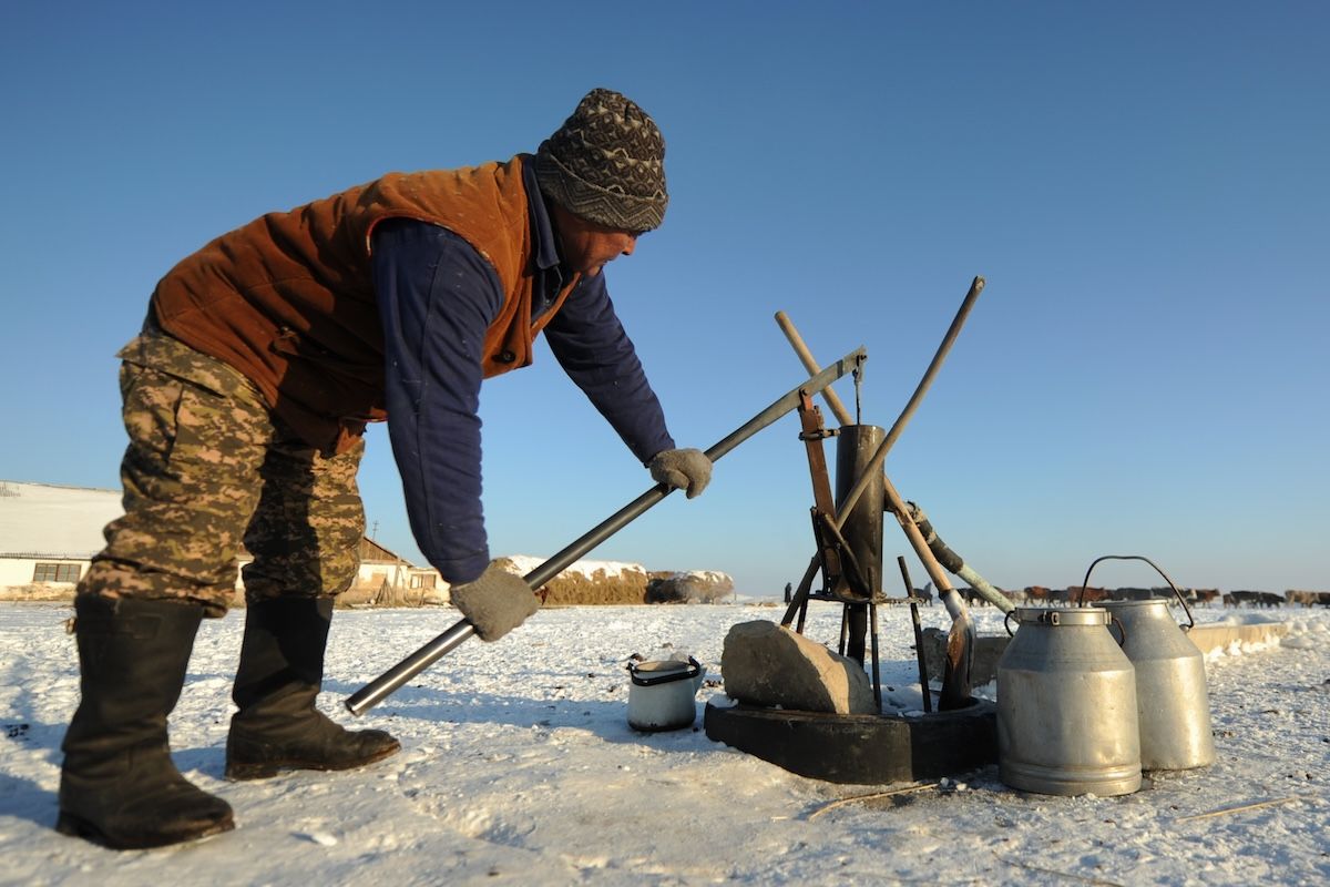 Казахская семья чабанов из села Кызылагаш живёт вдали от городской суеты, сохраняя традиционный уклад, гостеприимие и простую радость сельской жизни. Чабаны, сельская жизнь, Кызылагаш, традиции Казахстана, семья, сельский быт, Зима в Казахстане, Карлыгаш Нуржан, Shanger.kz